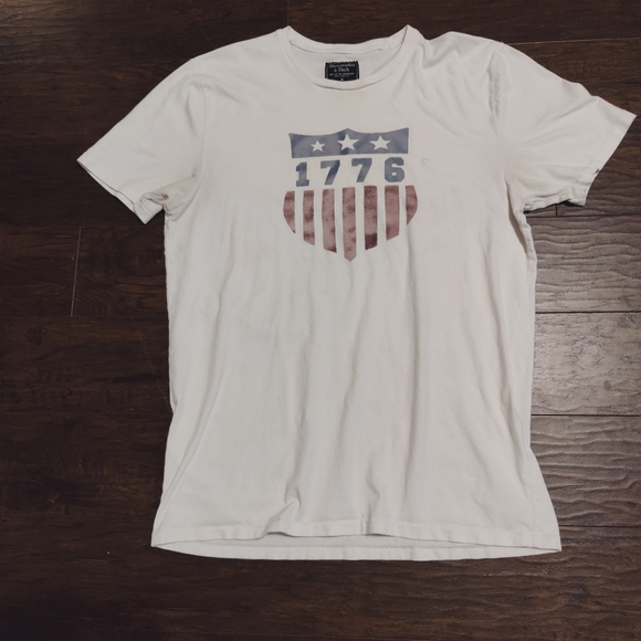 Abercrombie & Fitch   vintage Other - Y2K Abercrombie & Fitch America USA red white blue vintage tee shirt M